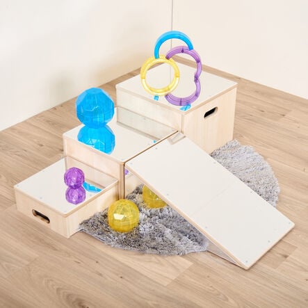 Toddler Mirrored Collection Slope \x26 Nesting Units Bundle  hi\-res