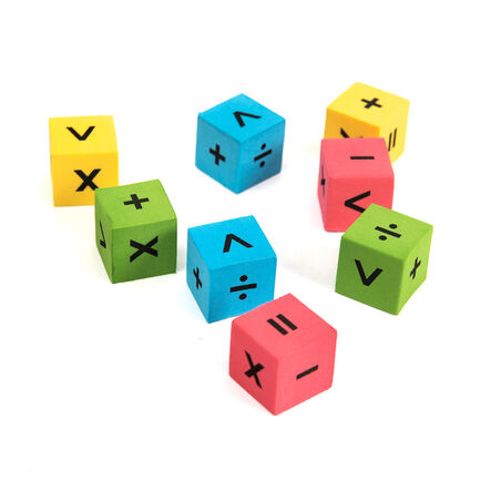 Multi Coloured Foam Silent Dice  hi\-res