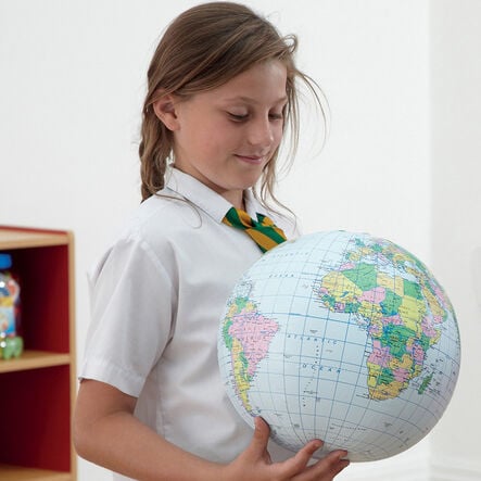 Inflatable Globe of the World 30cm  hi\-res