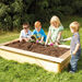 Wooden Rectangular Sandbox and Planter  hi\-res