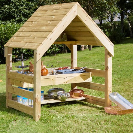 TTS Wooden Mud Kitchen House H145 x W110 x D100cm  hi\-res