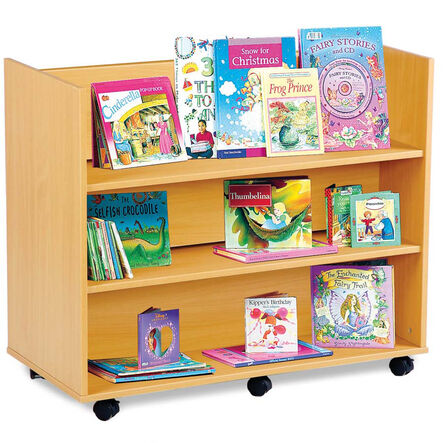 Double Sided Book Display Unit with Horizontal Shelves  hi\-res