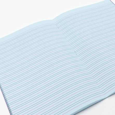 Tinted Blue Handwriting Book A4 25pk  hi\-res