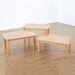 Beech Veneer Rectangular Table L1200mm \x26 Chairs  hi\-res