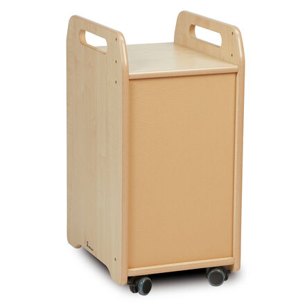 1 Column Tray Storage Unit W\/ 3 Deep Translucent Trays  hi\-res