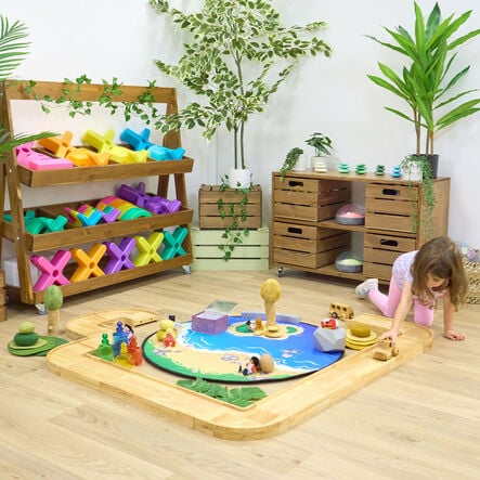 TTS Recordable Small World Beach \x26 Sea Scape Play Mat  hi\-res