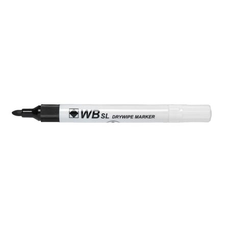 Budget Drywipe Pens Medium Tip Black 200pk  hi\-res