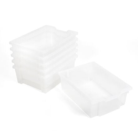 Gratnells Storage Trays 6 Pack Clear Deep Clear hi\-res