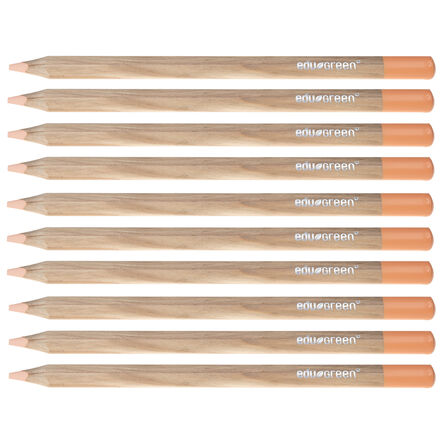 edugreen ECO Triangular Colouring Pencils 10pk  hi\-res