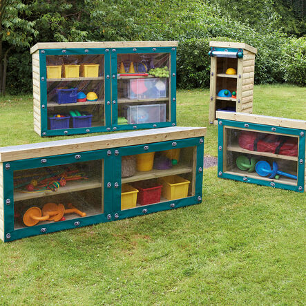 Outdoor Wooden Storage Units H80cm  hi\-res