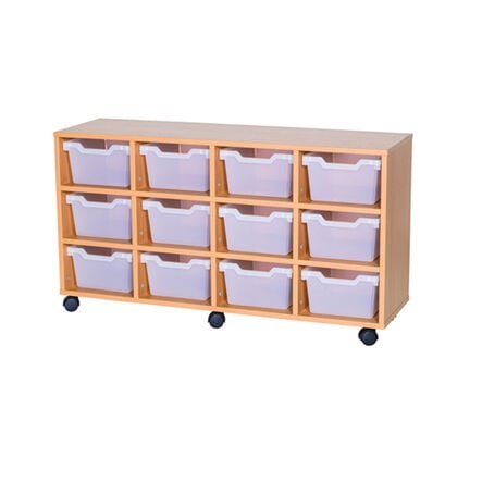 Cubby Tray Storage: 3 Tier with 12 Trays  hi\-res