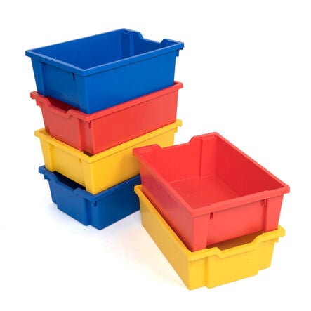 Gratnells Storage Trays 6 Pack Multicoloured Deep Multicoloured hi\-res