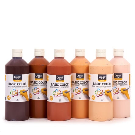 Creall Ready Mixed Paint People Pack 500ml x 6pk  hi\-res