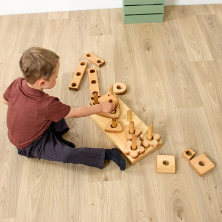 TTS Wooden Stack \x26 Build Block 15pk  hi\-res