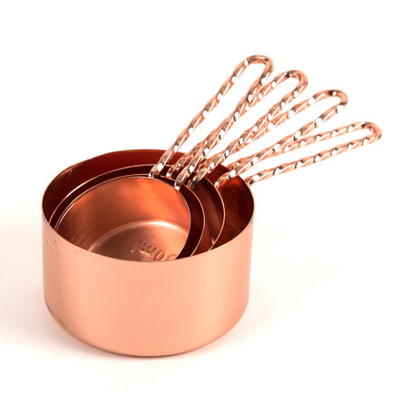 Rose Gold Measuring Cups 4pk  hi\-res