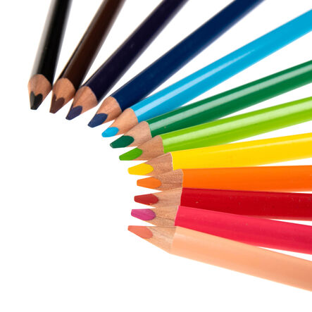 Chunky Triangular Easy Grip Col\'ing Pencils 144pk  hi\-res