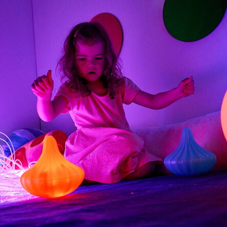 TTS Light Up Twist \x26 Turn Spinning Tops  hi\-res