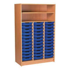 Tall Tray Storage For 36 Shallow Trays Shelves  hi-res