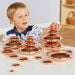 TTS Sensory Mirrored Stacking Pebbles Bronze 20pk Bronze hi\-res