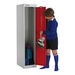 M\'Sec Cam Lk Locker 1 Nest 2 Doors Red H1382xW300xD450mm  hi\-res