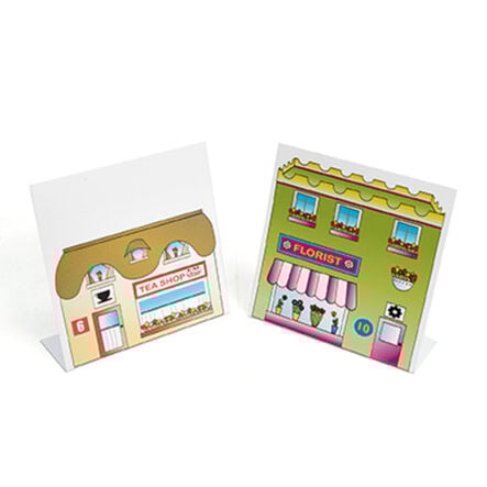 TTS Bee\-Bot® and Blue\-Bot® Busy Street Building Fronts  hi\-res