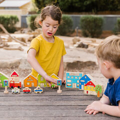 Small World Wooden Village Set 20pk  Small World Wooden Village Set 20pk  hi-res