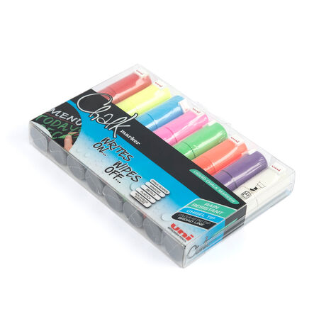 Chalk Marker Pens Assorted 8pk Chisel Tip  hi\-res