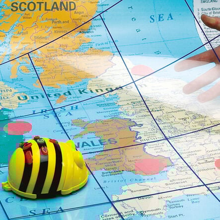 TTS Bee\-Bot® Transparent Grid Mat  hi\-res