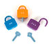 Learning Locks Padlock and Keys Matching Numbers 1\-20  hi\-res