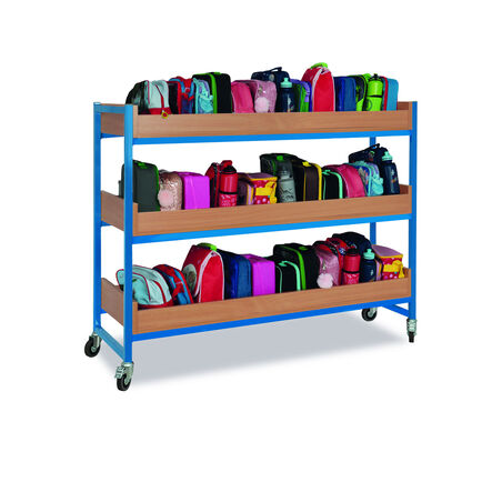 Heavy Duty 42 Lunchbox Trolley Beech Cyan  hi\-res