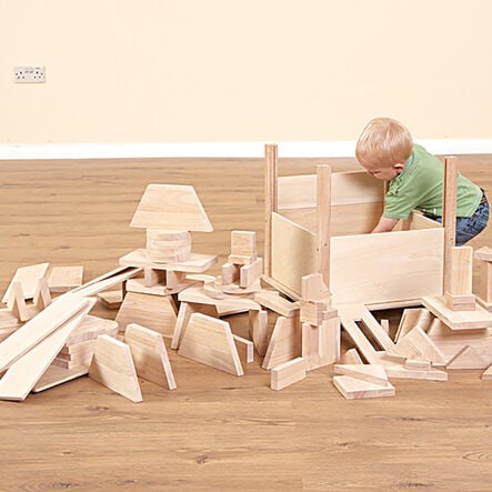 Wooden Creative Crate with Blocks  hi\-res