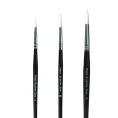 White Sable Substitute Paint Brushes 10pk  hi-res