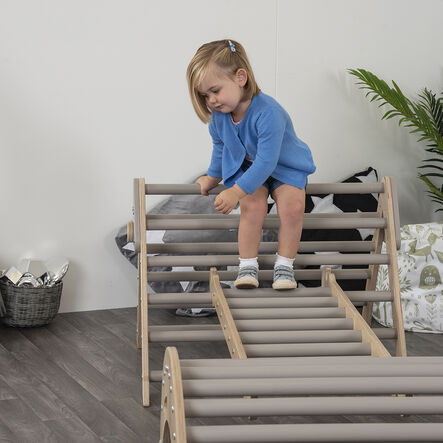 Pikler Inspired Nursery Play Ladder Natural  hi\-res