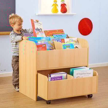 Book Storage Unit with Trolley  hi\-res