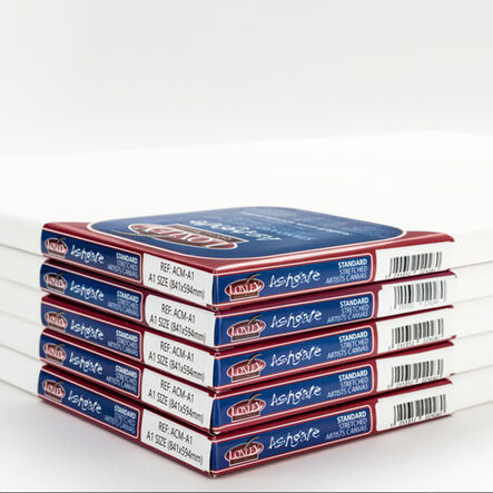 Standard Edged Blank Canvas A1 5pk  hi\-res