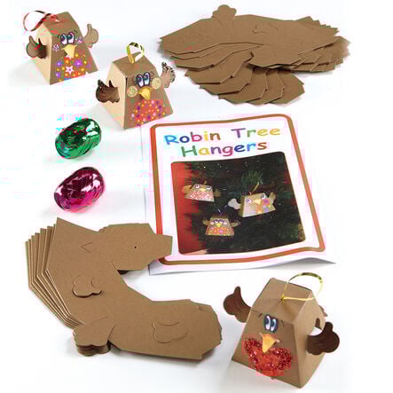 Make Your Own Robin Christmas Tree Hangers 30pk  hi\-res
