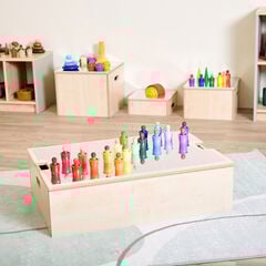 Loose Parts Tonal Rainbow Wooden People and Cups  Loose Parts Tonal Rainbow Wooden People and Cups  hi-res
