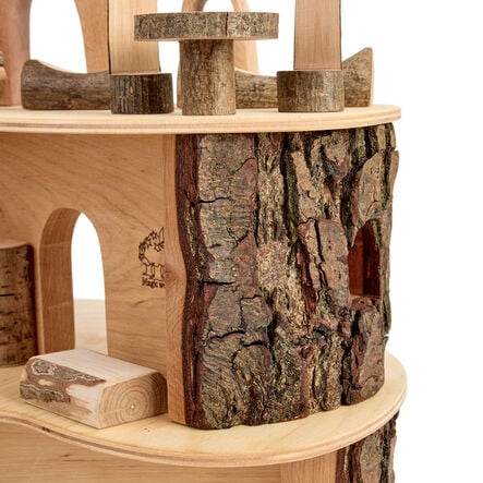 Wooden Small World Fairy Tree House Set and Furniture  hi\-res