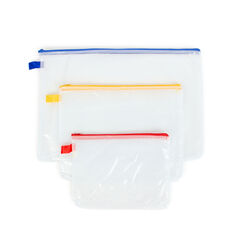 Flipfile Heavy Duty Mesh Zip Wallet Bags 5pk  hi-res