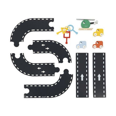 Small World Wooden Garage, Track \x26 Cars  hi\-res