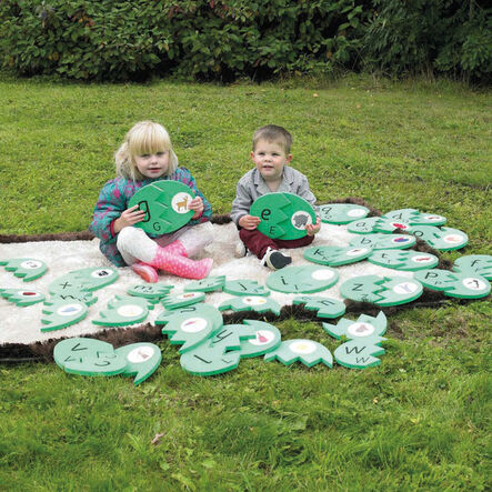 TTS Outdoor Alphabet Eggs Matching Puzzle Mats  hi\-res