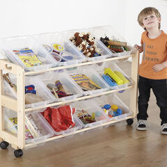 Tilted Tray Mobile Tidy With 12 Trays  hi-res