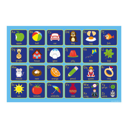 Large Blue Alphabet Carpet  hi\-res