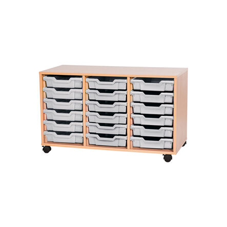 Mobile Triple Tray Storage Unit 18 Trays  hi\-res
