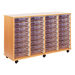 Crystal Clear Mobile Tray Unit with 32 Shallow Trays  hi\-res