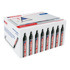 edding363 Board Marker - Chisel Tip 50pk Black Black hi-res