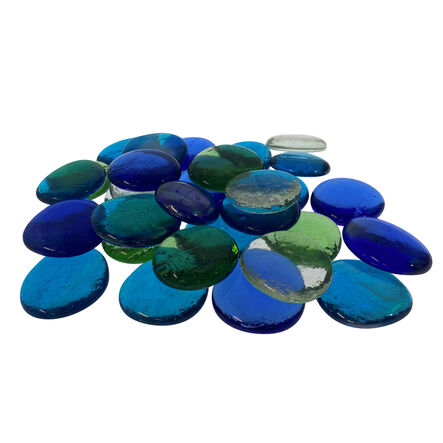 Transparent Coloured Pebble Counters 30pcs  hi\-res