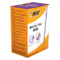 Bic Purple Round Stic Grip Ballpoint Pens 40pk  hi-res