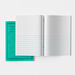 A4 Classic Ex. Book 64pg 50pk 15mm Ruled \/ Plain Green  hi\-res