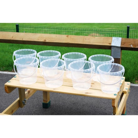 Clear Sand and Water Buckets 8pk  hi\-res